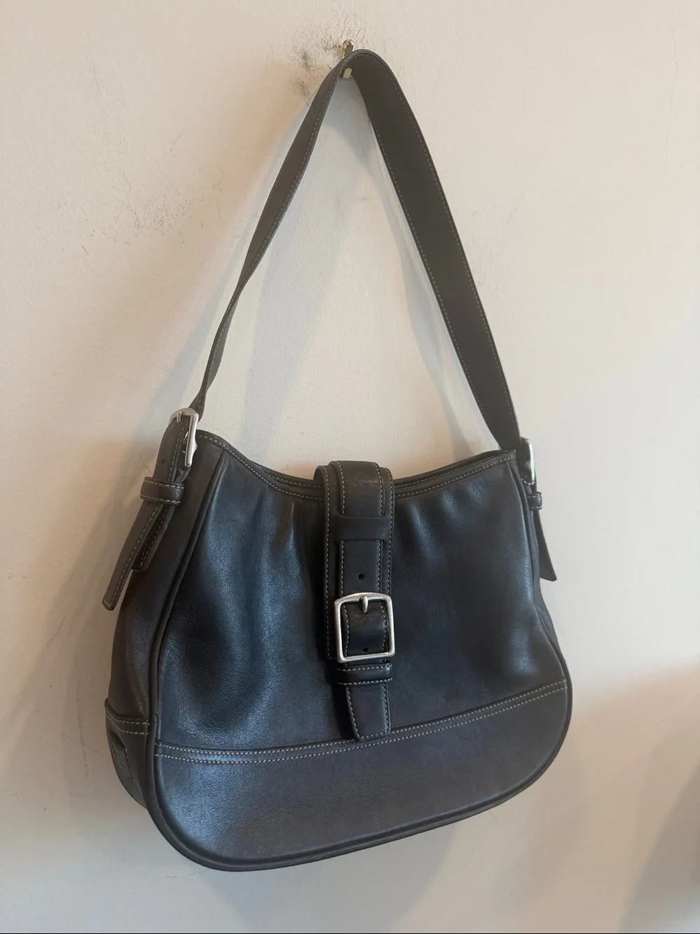 Coach Soho Hampton satchel black leather shoulder bag Y2k vintage - Picture 12 of 12